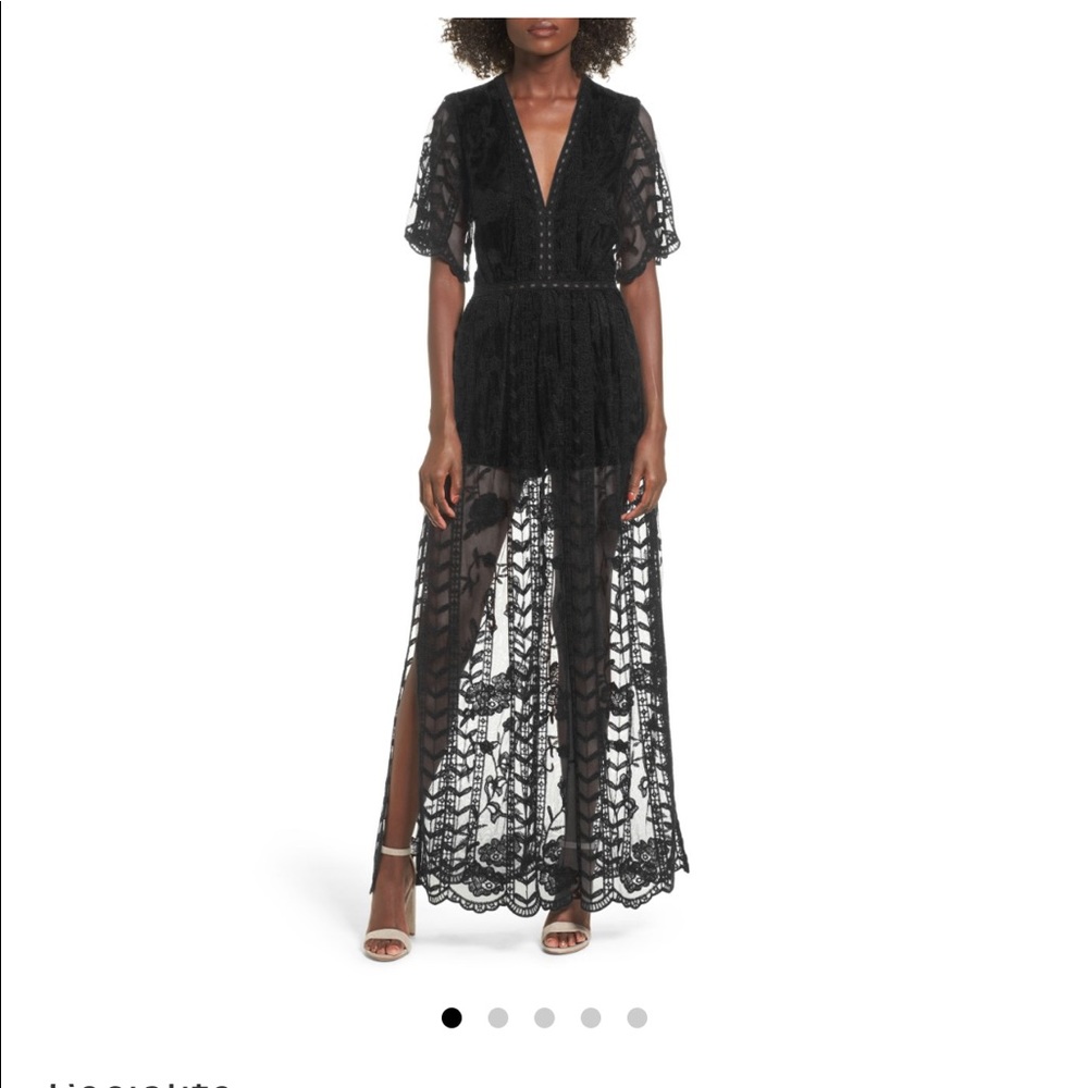 NWT Socialite Lace Overlay Romper